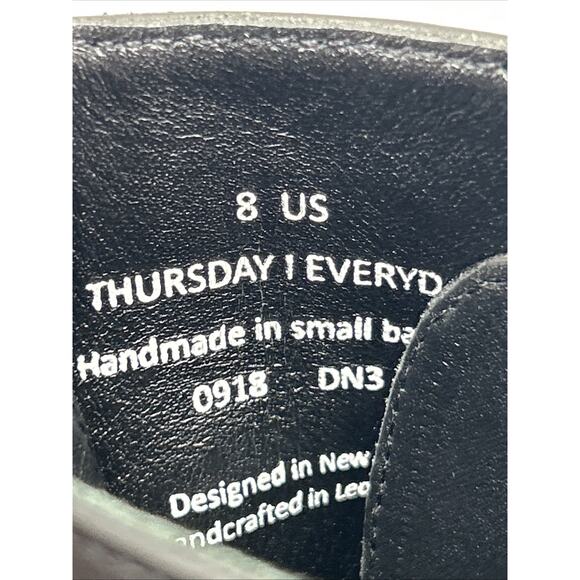 Thursday Boot Black Rogue Bootie Women’s Size 8 Black Side Buckle - Picture 7 of 9